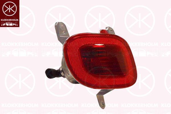 Rear Fog Light, Left, without bulb holder, red, 0000051848138 (FIAT), 51848138 (FIAT)