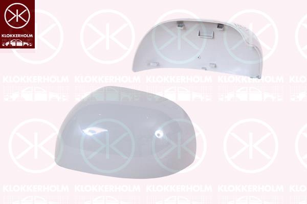 Housing, exterior mirror, w/primer, Left, 0000735516573 (FIAT), 735516573 (FIAT)