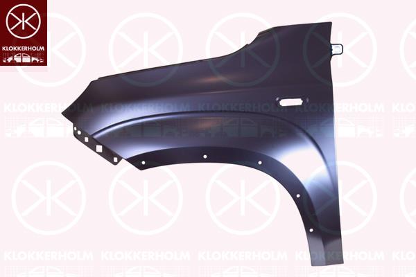 Wing, Left Front, with holes for trim/protective strip, with hole for direction indicator, Trim Level: OFFROAD, 51931803 (FIAT)