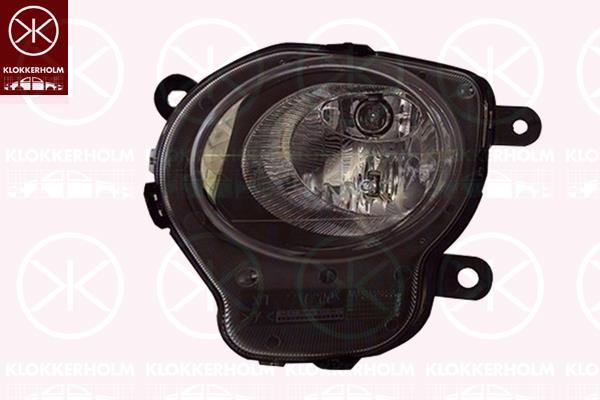 Spotlight, Left, H1, Housing Colour: black, AL, 0000051786772 (FIAT), 51786772 (FIAT)