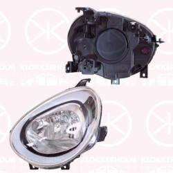 Headlight, Left, Illuminance [lx]: 17.5, H4, with motor for headlamp levelling, AL, 0000051978445 (FIAT), 0000052102185 (FIAT), 51978445 (FIAT)