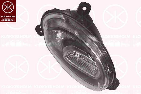 Direction Indicator, with daytime running light, without bulb holder, Left Front, PY21W, 0000051937408 (FIAT), 51937408 (FIAT)