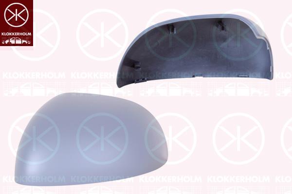 Housing, exterior mirror, Left, w/primer, 0000735564663 (FIAT), 735564663 (FIAT)