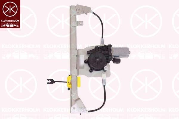 Window Regulator, with electric motor, without comfort function, Electric, Left, Number of pins: 2, 0000051785841 (FIAT), 0000051824040 (FIAT), 0000051876269 (FIAT), 0000051976094 (FIAT), 0000052060971 (FIAT), 0000052089870 (FIAT), 51785841 (FIAT), 51824040 (FIAT), 51876269 (FIAT), 51889364 (FIAT)