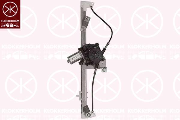 Window Regulator, with electric motor, Electric, Right Front, 0000051892567 (FIAT), 0000051957503 (FIAT), 0000051980517 (FIAT), 51957503 (FIAT), 51980513 (FIAT)