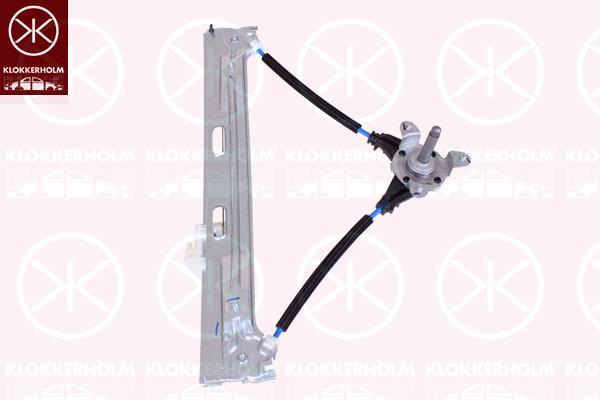 Window Regulator, 5-drs, Manual, Right Rear, 51884235 (FIAT)