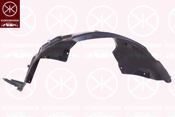 Liner, wheelhouse, Plastic, Left Front, 0000052122981 (FIAT), 51886040 (FIAT)