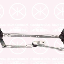 Wiper Linkage, Front, Set, without electric motor, for left-hand drive vehicles, 0000052032581 (FIAT), 51787565 (FIAT)