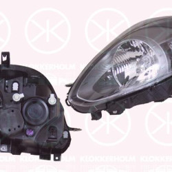 Headlight, H4, with motor for headlamp levelling, Valeo, Right, Housing Colour: black, Illuminance [lx]: 17.5, 0000051937150 (FIAT), 000051855639 (FIAT), 51855639 (FIAT)