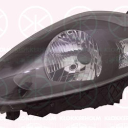 Headlight, Left, Illuminance [lx]: 12.5, Trim Level: ABARTH, H4, Housing Colour: black, with motor for headlamp levelling, 0000051937147 (FIAT), 000051937147 (FIAT), 51878732 (FIAT), 51937147 (FIAT)