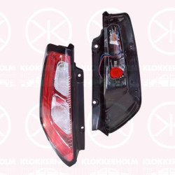 Tail Light Assembly, Left, LED, without bulb holder, with plastic pliers, Frame Colour: red, 0000051888061 (FIAT), 0000051901097 (FIAT), 0000051927097 (FIAT), 51849738 (FIAT), 51895399 (FIAT), 51913736 (FIAT)