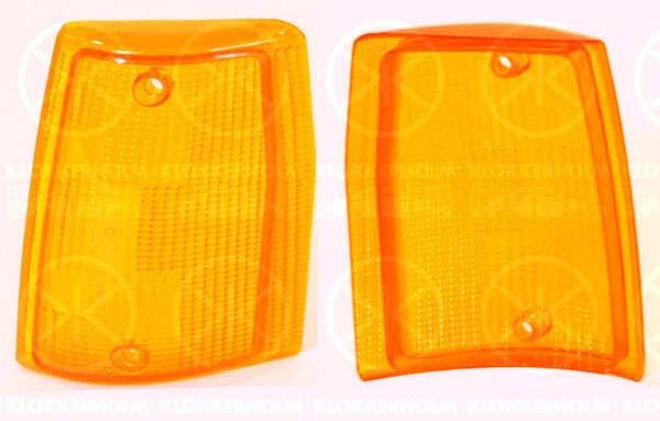 Lens, direction indicator, yellow, Right Front, 0000005958536 (FIAT), 5958536 (FIAT)