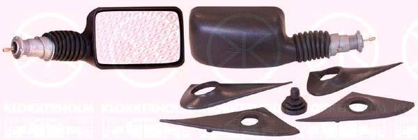 Exterior Mirror, 3/5-drs, Control: cable pull, Plan, Right, 0000007603398 (FIAT), 5892126 (FIAT), 7603398 (FIAT)