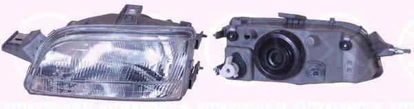 Headlight, H4, for vehicles with headlight levelling, for vehicles without headlight levelling, T.Y.C, Left, Illuminance [lx]: 17.5, 0000046402650 (FIAT), 0000046402652 (FIAT), 0000046407146 (FIAT), 46402650 (FIAT), 46402652 (FIAT), 46407146 (FIAT)