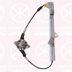 Window Regulator, 4-dr, Manual, Left Rear, 0000046536308 (FIAT), 46536308 (FIAT)