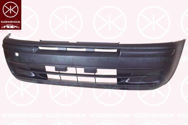 Bumper, 5-drs, Front, black, 0000735272704 (FIAT), 735272704 (FIAT)