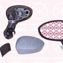 Exterior Mirror, w/primer, for electric mirror adjustment, Convex, Heatable, Left, Number of pins: 5, 0000735539385 (FIAT), 0000735596884 (FIAT), 0000735410433 (FIAT), 0000735534450 (FIAT), 0000735452836 (FIAT), 735534450 (FIAT), 0000735465562 (FIAT), 0000735596879 (FIAT), 735410433 (FIAT), 735465562 (FIAT), 735474650 (FIAT), 735539385 (FIAT)