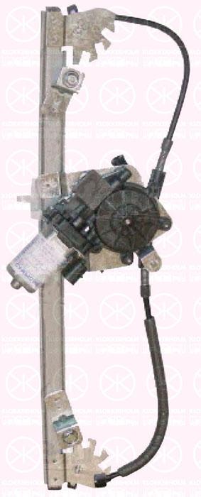 Window Regulator, 2/4-drs, with electric motor, without comfort function, Electric, Left Front, 0000051765575 (FIAT), 0000051786729 (FIAT), 0000051895385 (FIAT), 0000051899291 (FIAT), 0000052055487 (FIAT), 51765575 (FIAT), 51786729 (FIAT), 51899291 (FIAT)