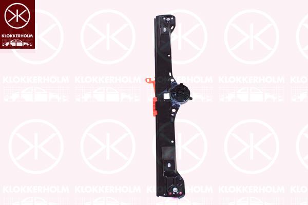 Window Regulator, 2/4-drs, without electric motor, Electric, Left Front, 0000051899291 (FIAT), 0000052055487 (FIAT), 51899291 (FIAT), 0000051723318 (FIAT), 51723318 (FIAT)