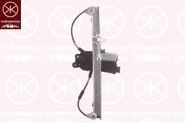 Window Regulator, with electric motor, with comfort function, Electric, Left Front, 0000051899291 (FIAT), 0000052055487 (FIAT), 51899291 (FIAT), 0000051723318 (FIAT), 51723318 (FIAT)