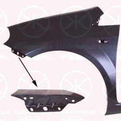 Wing, Left Front, with hole for direction indicator, 0006000630350 (FIAT), 51777439 (FIAT), 51855636 (FIAT), 51901101 (FIAT)