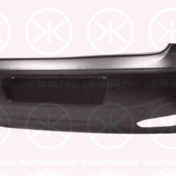 Bumper, w/primer, Rear, 0000071771339 (FIAT), 0000735542339 (FIAT), 0000735564075 (FIAT), 735564075 (FIAT)