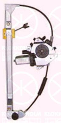 Window Regulator, 2/4-drs, with electric motor, Electric, Left Front, 0000007770259 (FIAT), 0000046436526 (FIAT), 0000046528731 (FIAT), 0000046559812 (FIAT), 46436526 (FIAT), 46528731 (FIAT), 46559812 (FIAT), 7770259 (FIAT)