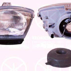 Headlight, Illuminance [lx]: 17.5, H4, Depo, for vehicles with headlight levelling, without motor for headlamp levelling, Left, 0000046511343 (FIAT), 0000046511348 (FIAT), 46511343 (FIAT), 46511348 (FIAT)