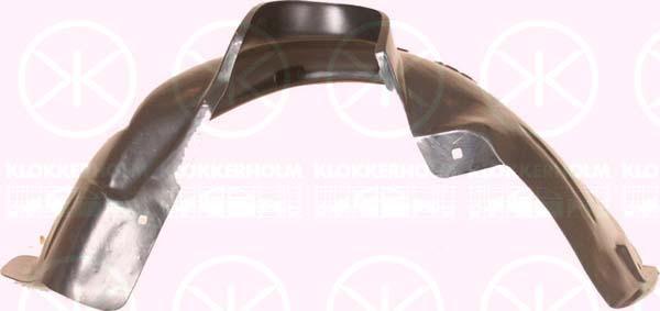 Liner, wheelhouse, Plastic, Right Front, 0000007654013 (FIAT), 7654013 (FIAT)