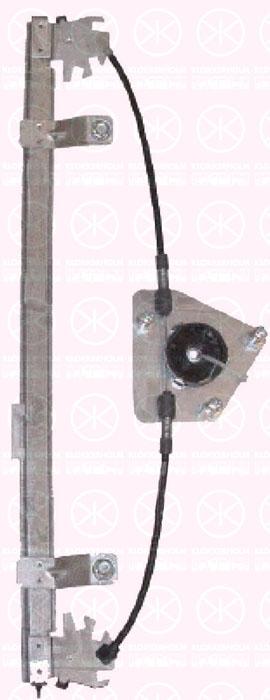 Window Regulator, without electric motor, Electric, Left Front, 0000071734870 (FIAT), 71734870 (FIAT)