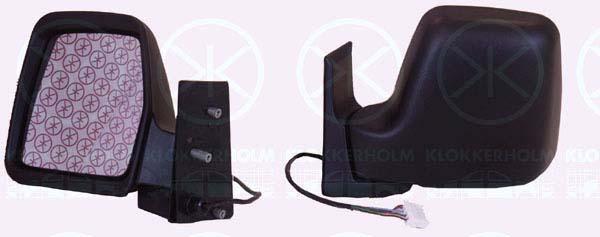 Exterior Mirror, for electric mirror adjustment, Convex, Heatable, Left, 0001484829899 (FIAT), 1484829089 (FIAT), 1484829899 (FIAT), 8148 WL (PEUGEOT)