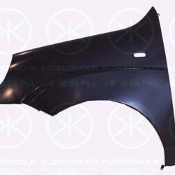 Wing, Right Front, with hole for direction indicator, 0000051754845 (FIAT), 51754845 (FIAT)