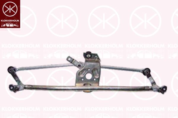 Wiper Linkage, Front, for left-hand drive vehicles, 0000046748140 (FIAT), 46748140 (FIAT), 46804975 (FIAT), 51839941 (FIAT)