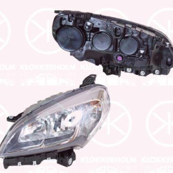 Headlight, Right, Illuminance [lx]: 25, H7/H7, with motor for headlamp levelling, AL, 0000051974243 (FIAT), 0000052109256 (FIAT), 51974243 (FIAT), 52086860 (FIAT)