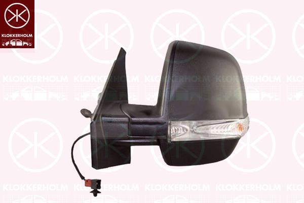 Exterior Mirror, Control: cable pull, Left, with wide angle mirror, Convex, Left-/right-hand drive vehicles: for left-hand/right-hand drive vehicles, 0000735646224 (FIAT), 1426577 (OPEL), 735497885 (FIAT), 735528048 (FIAT), 735624019 (FIAT), 735645684 (FIAT), 735668178 (FIAT), 95525975 (OPEL)