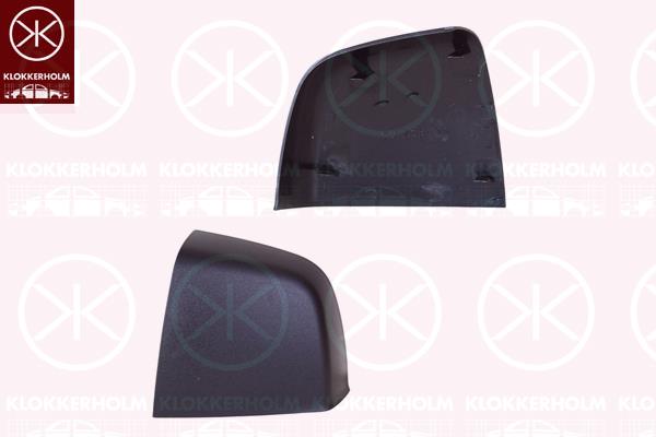 Housing, exterior mirror, Left, black, 0000735646224 (FIAT), 0000735497928 (FIAT), 1428572 (OPEL), 735497928 (FIAT), 735646224 (FIAT), 95523599 (OPEL)