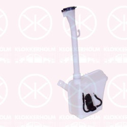 Washer Fluid Reservoir, window cleaning, for vehicles with headlamp cleaning system, with pump, 1450020 (OPEL), 51974443 (FIAT), 52046694 (FIAT), 521406520 (FIAT), 95513489 (OPEL), 95513490 (OPEL), 95513493 (OPEL), 95530173 (OPEL)