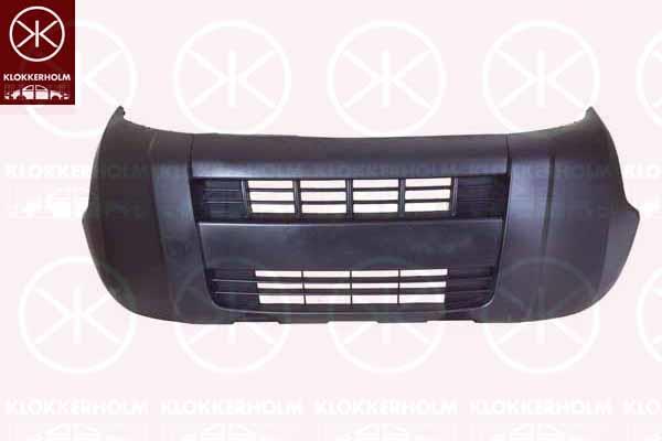 Bumper, Front, black, 0000735469401 (FIAT), 16 098 612 80 (PEUGEOT), 1609861280 (DS), 1609861280 (CITROEN), 735469401 (FIAT), 735520009 (FIAT), 7401 PN (PEUGEOT), 7401 PN (DS), 7401 PN (CITROEN), 7401PN (PEUGEOT)