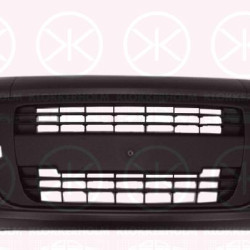 Bumper, w/primer, Front, black, with hole(s) for fog lights, 0000735481853 (FIAT), 735481853 (FIAT)