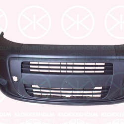 Bumper, Front, black, 0000735520071 (FIAT), 0000735539447 (FIAT), 1609861380 (CITROEN), 735520071 (FIAT), 735539447 (FIAT), 7401 QK (PEUGEOT), 7401 QK (CITROEN)