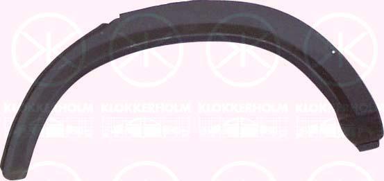 Quarter Panel, 4-dr, Wheel Arch Border, Repair Panel, Left Rear, Outer section, 