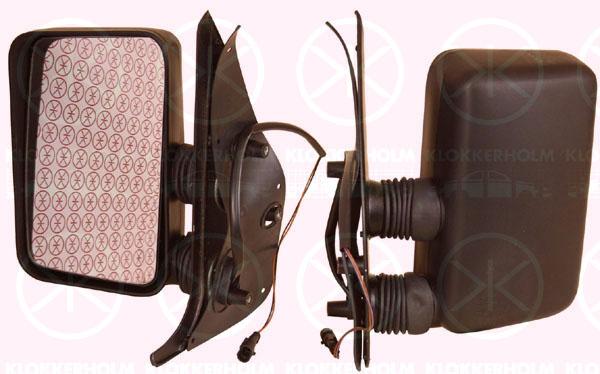 Exterior Mirror, Short mirror arm, Convex, Heatable, Right, N/A (FIAT)