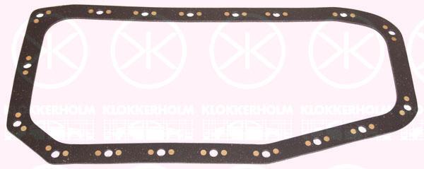 Gasket, oil sump, Rubber, 0000099488486 (FIAT), 0000500327440 (FIAT), 0000504017372 (IVECO), 500316112 (IVECO), 500327440 (FIAT), 99488486 (FIAT)