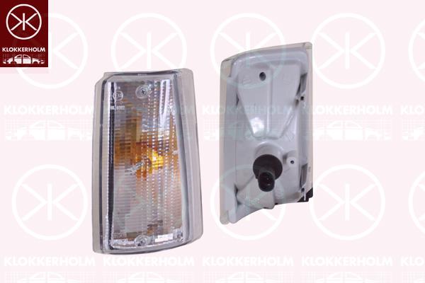 Direction Indicator, with bulb holder, white, Left, 0000098433913 (FIAT), 98433913 (FIAT)