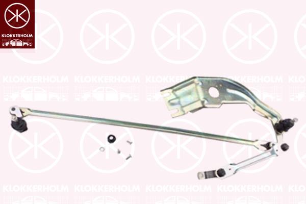 Wiper Linkage, Front, Set, for left-hand drive vehicles, 0000093161340 (IVECO), 93161340 (IVECO), 93161340 (FIAT)