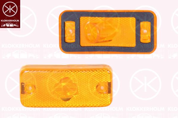 Side Marker Light, without bulb holder, yellow, 6303 99 (CITROEN), 6303 A0 (PEUGEOT), 6303 A1 (PEUGEOT), 6303 A1 (CITROEN), 71749250 (FIAT)