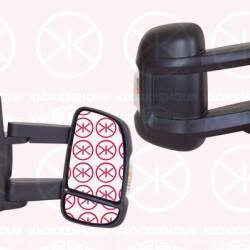 Exterior Mirror, Right, for electric mirror adjustment, Long mirror arm, Length [cm]: 21, Number of pins: 8, Heatable, with indicator, WY5W, Convex, 0000 735424399 (FIAT), 000073566846 (FIAT), 1613689480 (PEUGEOT), 1635685780 (PEUGEOT), 735424399 (FIAT), 735440390 (FIAT), 735480889 (FIAT), 8153NS (PEUGEOT), 8153W3 (PEUGEOT), 8154 KV (PEUGEOT), 815430 (PEUGEOT)