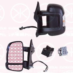 Exterior Mirror, Left, Electronically foldable, Short mirror arm, Length [cm]: 8, Number of pins: 8, Number of pins: 4, Heatable, with thermo sensor, with indicator, W16W, Convex, 0000071778679 (FIAT), 0000071778685 (FIAT), 0000735424434 (FIAT), 0000735440426 (FIAT), 0000735517076 (FIAT), 0000735620751 (FIAT), 0000735620754 (FIAT), 0000735675484 (FIAT), 735424434 (FIAT), 735440426 (FIAT), 735480943 (FIAT), 735517076 (FIAT), 735517082 (FIAT)