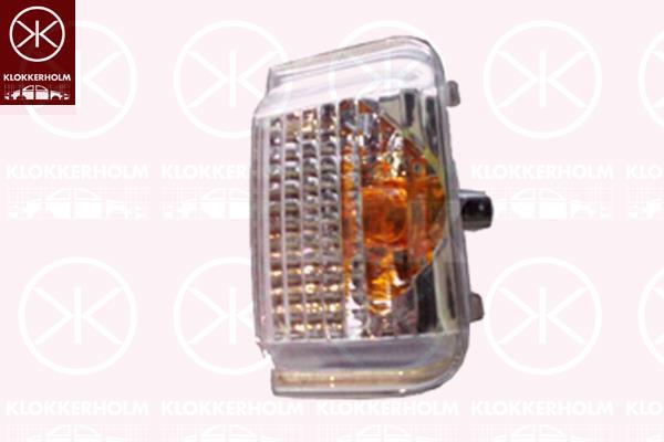 Direction Indicator, Left, Exterior Mirror, without bulb holder, W16W, 0000071748254 (FIAT), 6325 H3 (PEUGEOT), 6325 H3 (DS), 6325 H3 (CITROEN), 71748254 (FIAT)