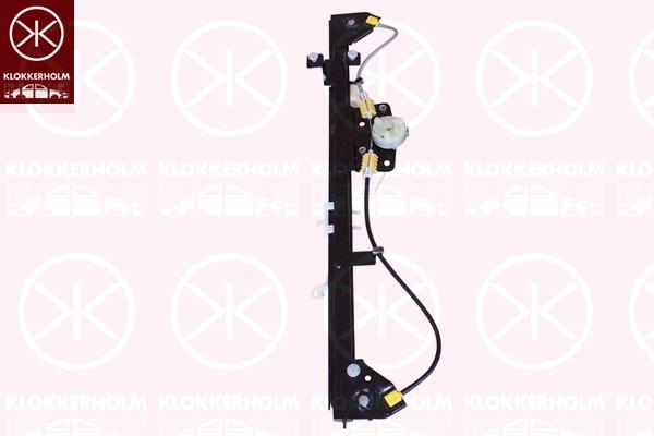 Window Regulator, OE-type, without electric motor, Electric, Right Front, 0001340398080 (FIAT), 0001368917080 (FIAT), 1340398080 (FIAT), 1606231580 (PEUGEOT), 1606231580 (CITROEN), 1606940980 (CITROEN), 1607395380 (CITROEN), 1607707180 (PEUGEOT), 1607707180 (CITROEN), 9222 X6 (PEUGEOT), 9222 X6 (DS), 9222 X6 (CITROEN), 9222EK (CITROEN)